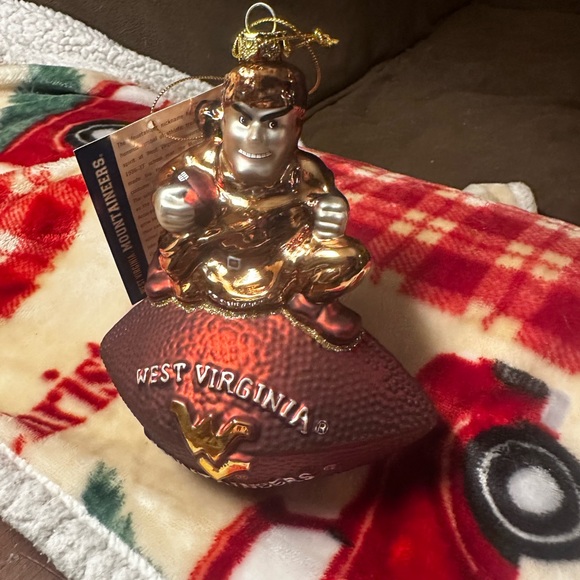 WVU West Virginia Mountaineers Christmas Ornament New in Box - Picture 2 of 7